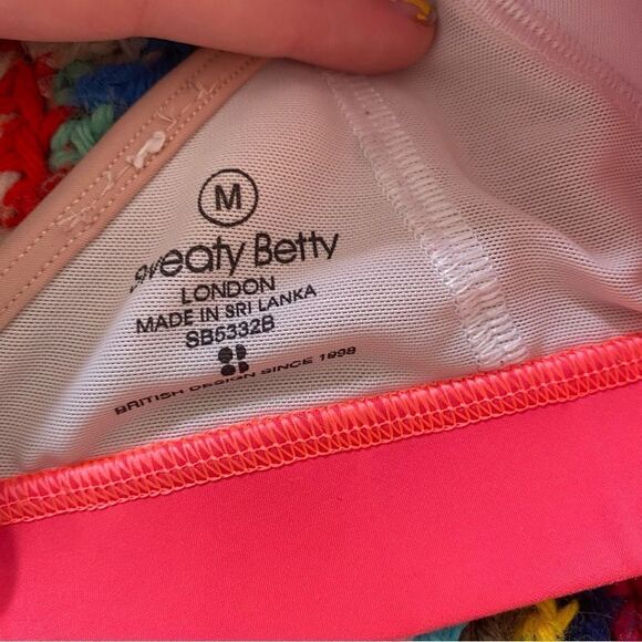 - Sweaty Betty Circuit Sports Bra Pink Racerback Medium - Picture 6 of 6